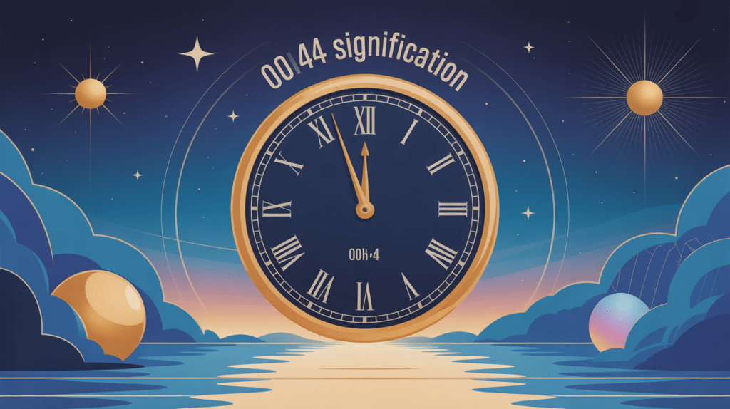 00h44 signification illustration spiritualité horloge astral
