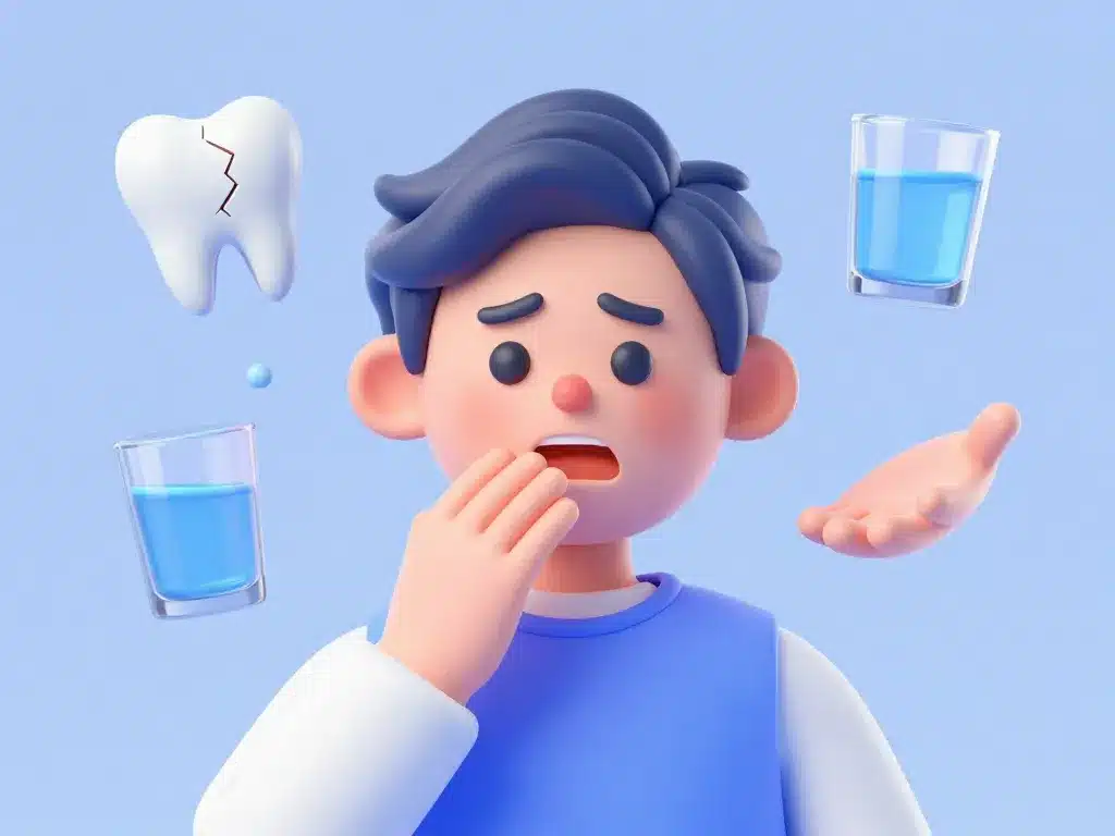 Dent cassée : que faire en attendant le dentiste, personne inquiète et gestes urgents