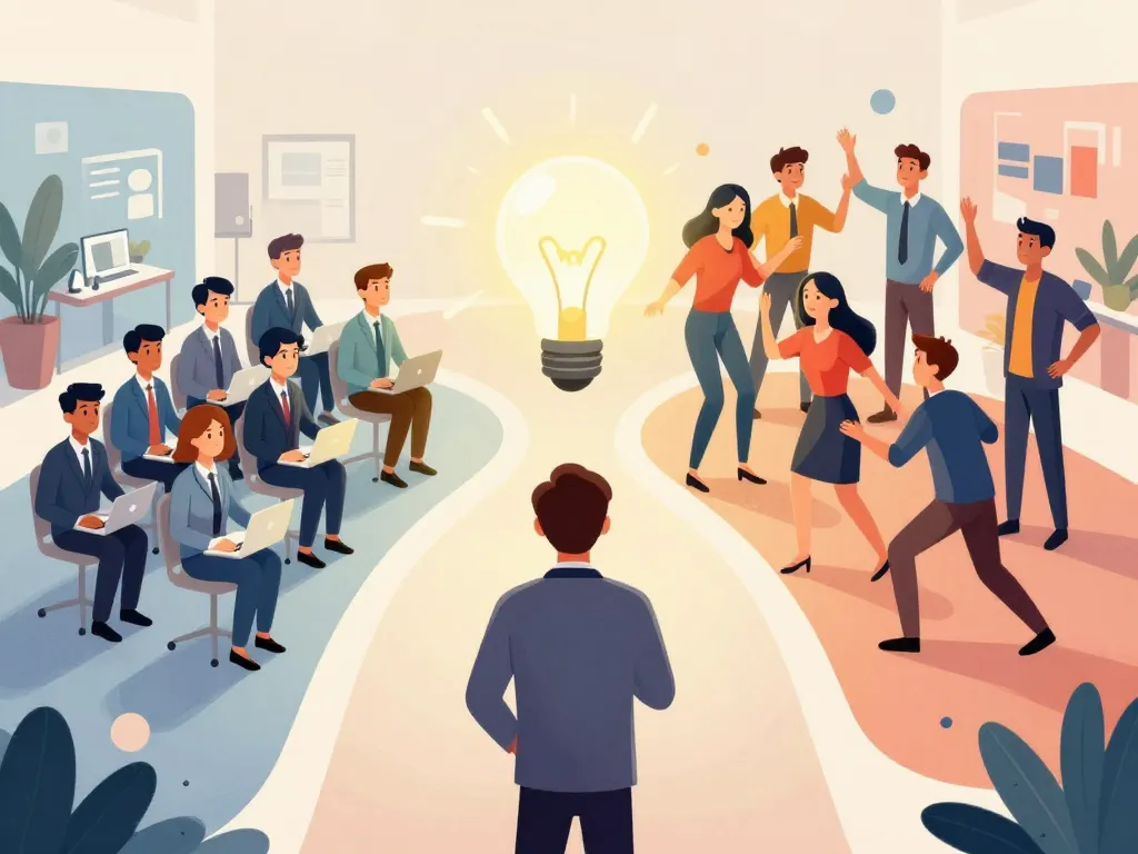 Illustration des enjeux managériaux de la différence collaboration et coopération