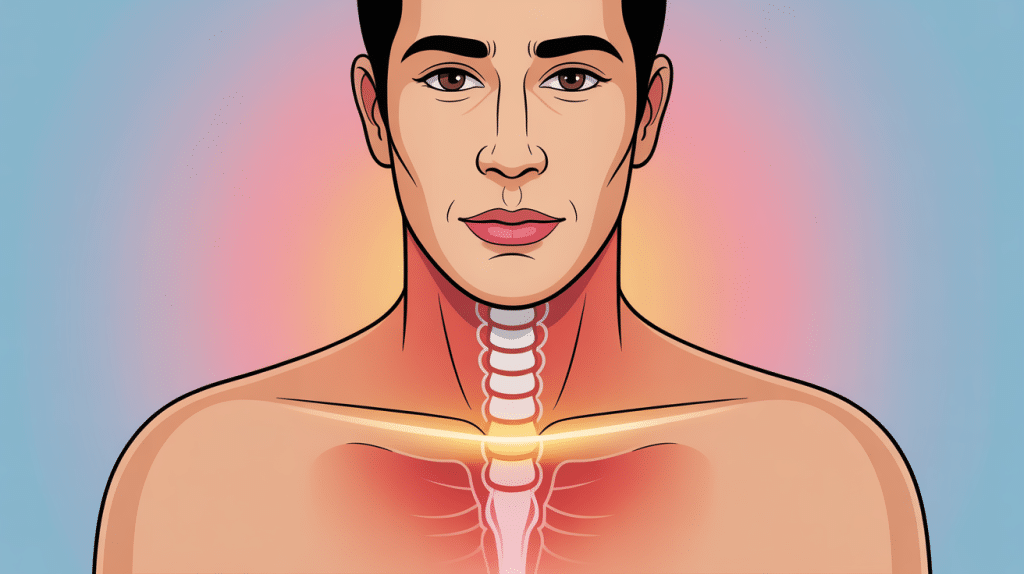 illustration douleur nombril 1 mois après coelioscopie torse suivi médical