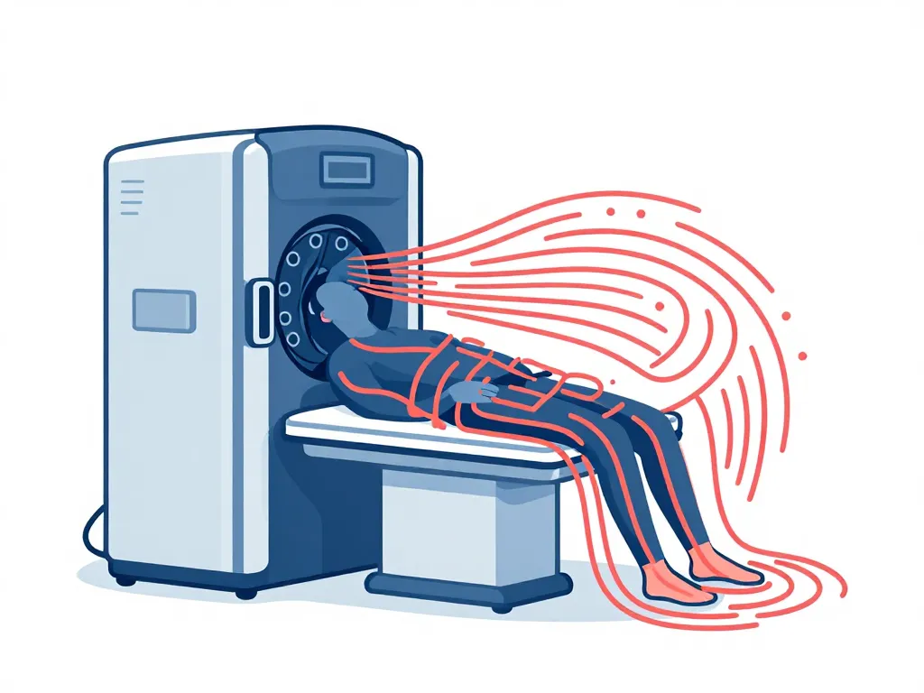 Grosse fatigue après IRM causes illustration abstraite