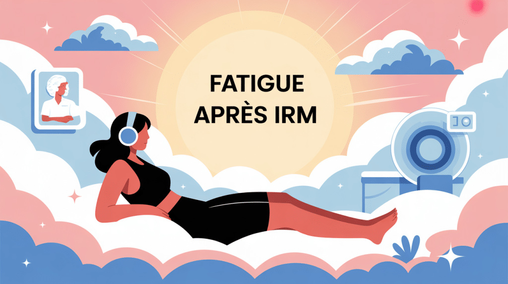 Grosse fatigue après IRM image principale vectorielle