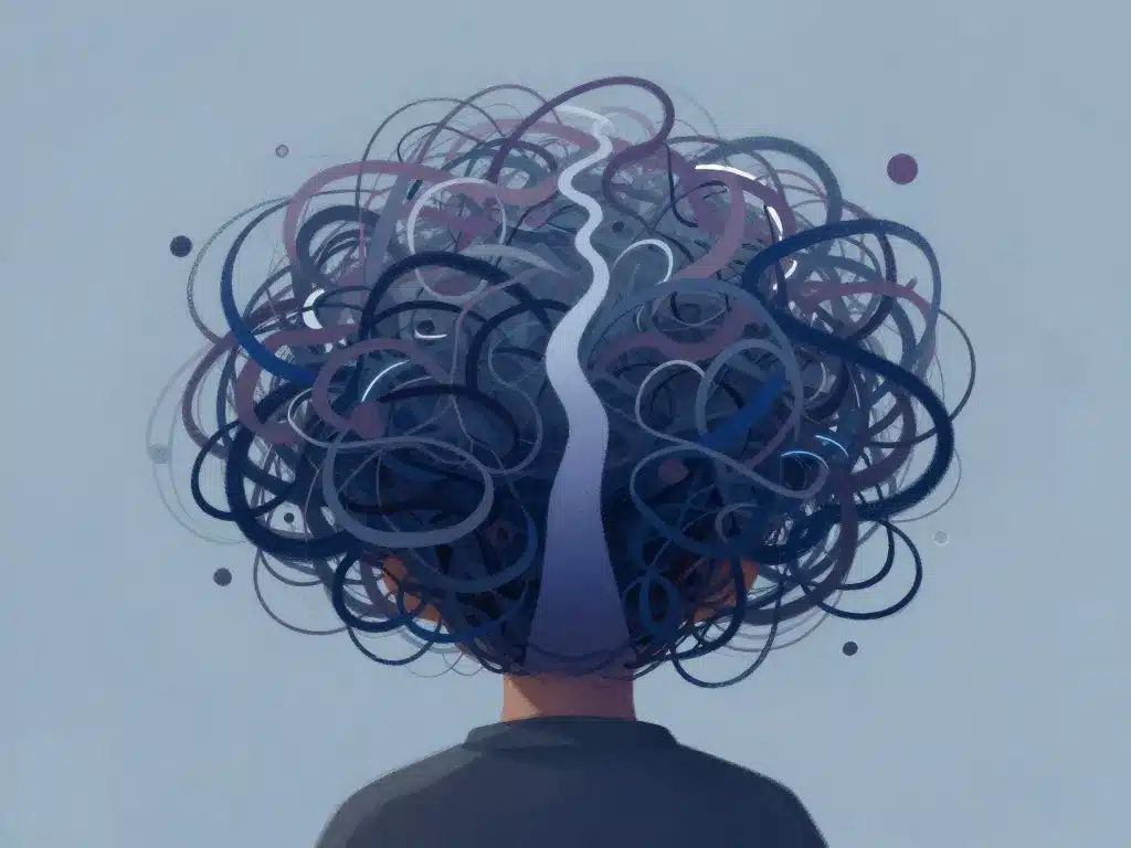 je me suis posée la question surcharge mentale et ruminations illustration