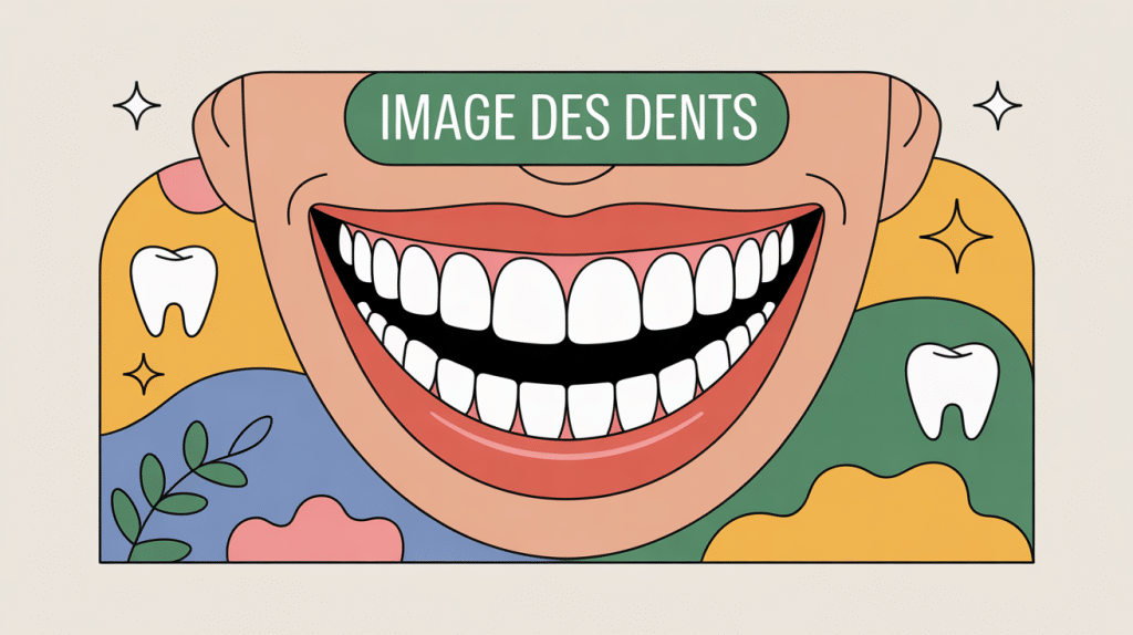 illustration limage des dents sourire éclatant