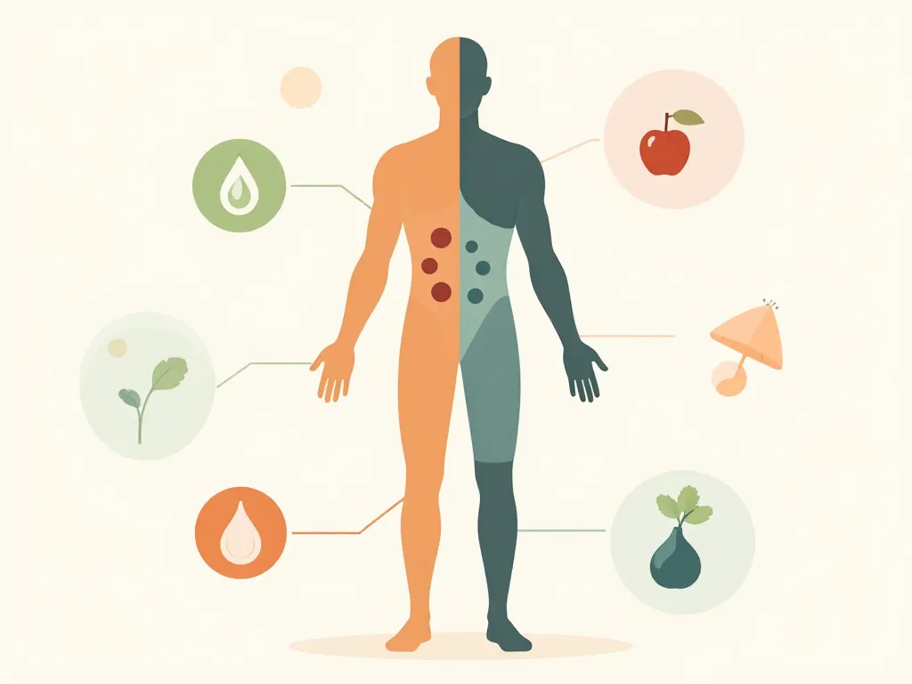 diagramme concept maladie de carence en 8 lettres silhouette nutriments
