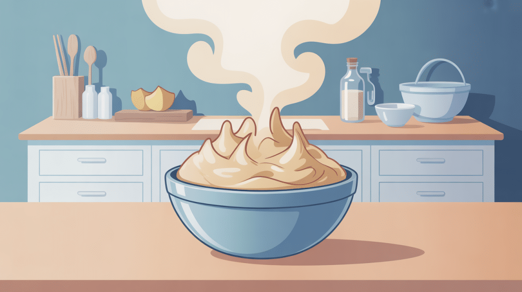 bol de pâtes fumant après extraction dentaire