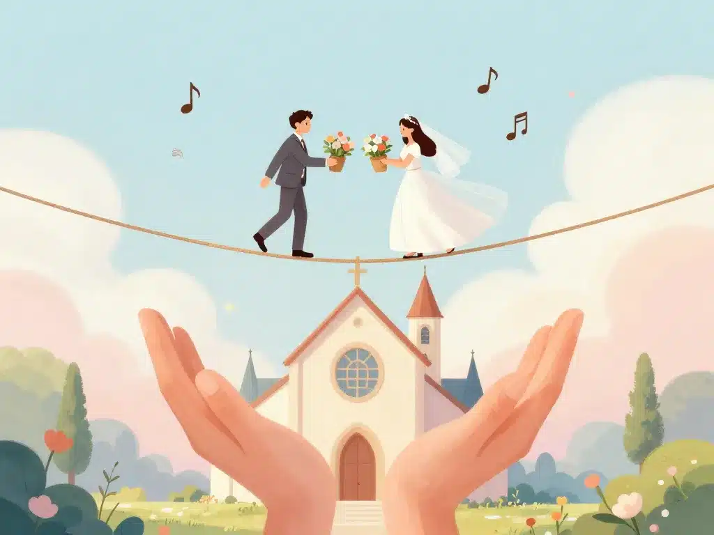 prix eglise mariage, couple équilibre optimisation célébration