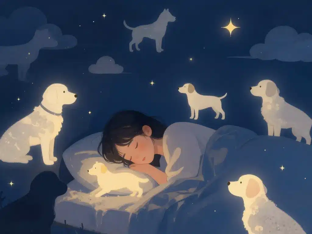 rever de son chien mort silhouettes lumineuses signification rêve