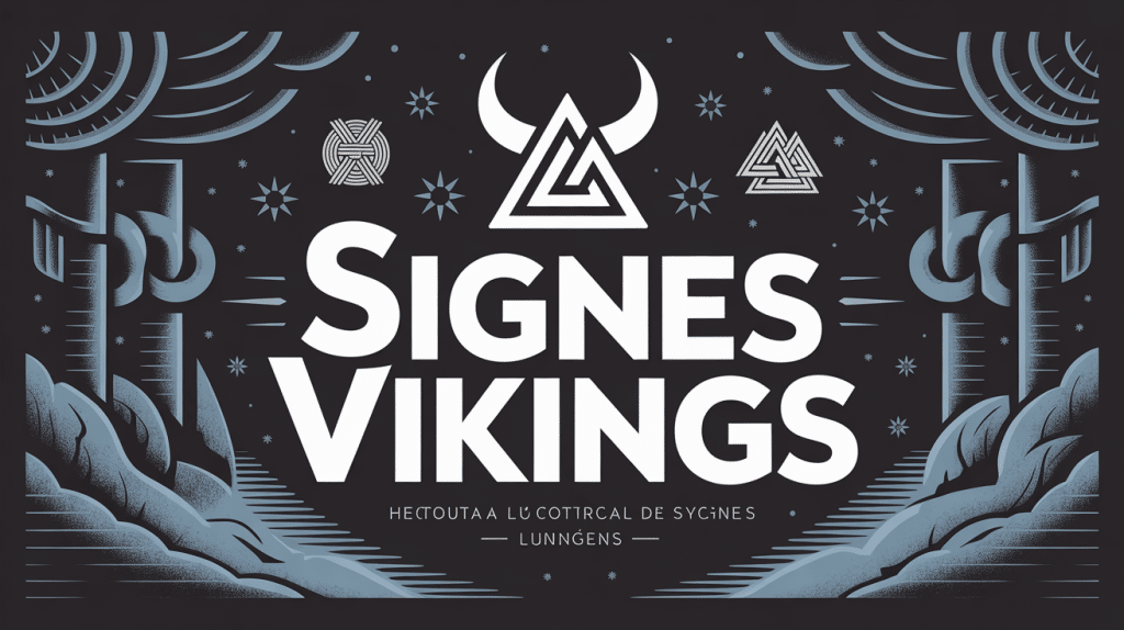 composition de signes vikings runes marteau de Thor Valknut