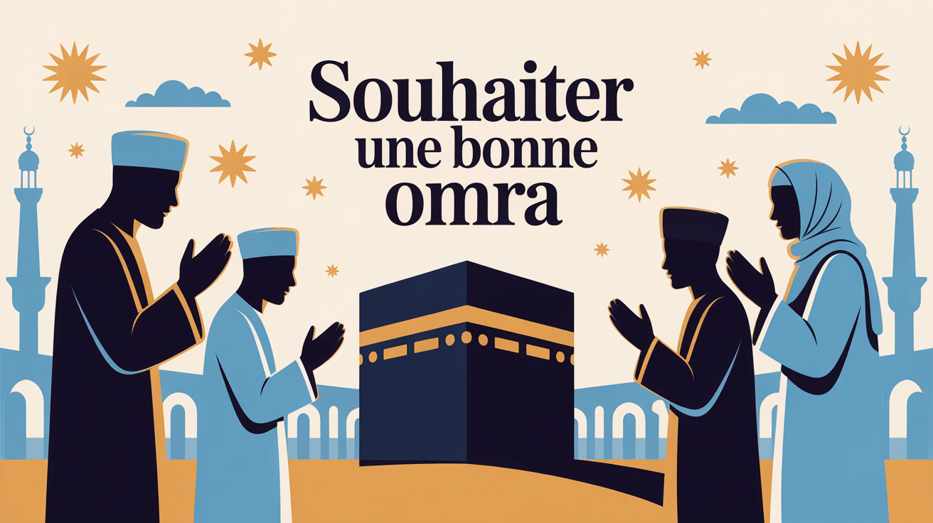 illustration soutien souhaiter une bonne omra en islam