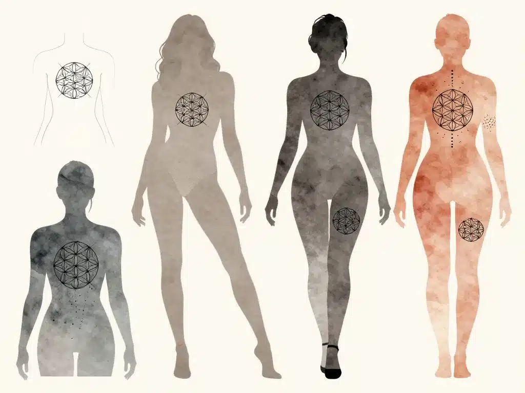 tatouage fleur de vie exemples styles et placements corps