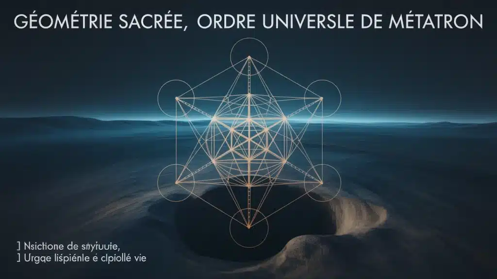 Cube de Métatron, géométrie sacrée lumineuse