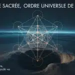 Cube de Métatron, géométrie sacrée lumineuse