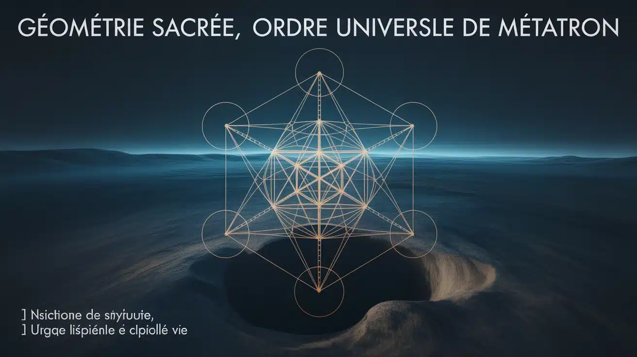 Cube de Métatron, géométrie sacrée lumineuse