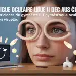 Illustration fatigue oculaire et exercices pour les yeux