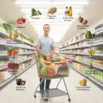 Liste de courses healthy : panier pour manger sain