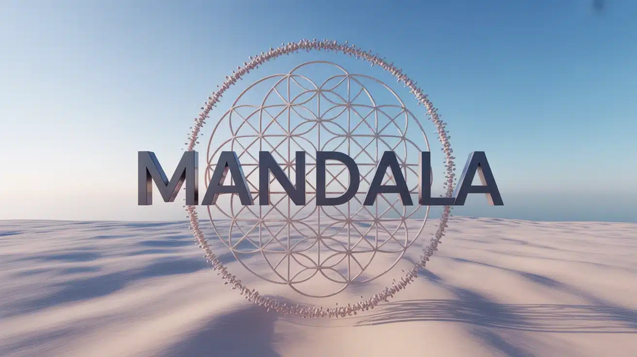 Mandala fleur de vie à 19 cercles