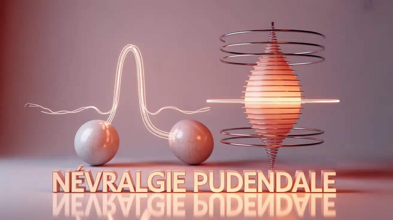 Illustration de la névralgie pudendale et du stress sur le nerf