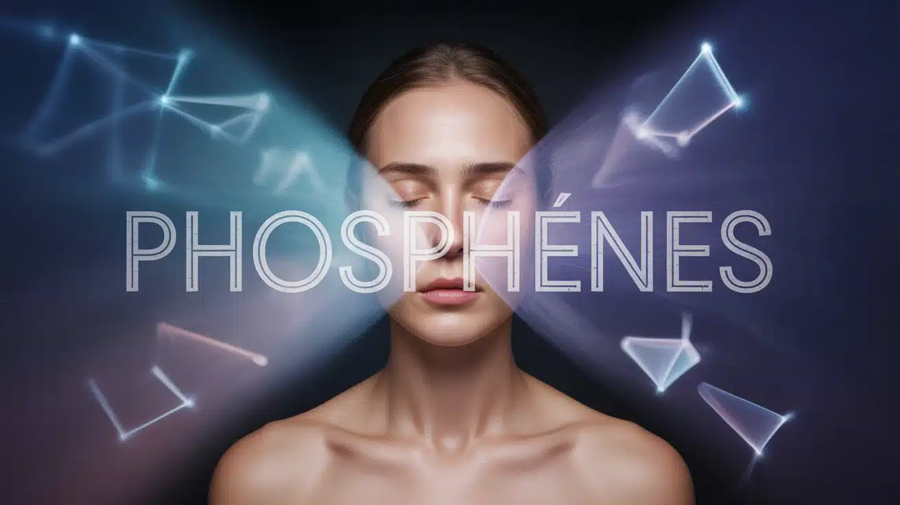 Phosphènes yeux fermés : flashs lumineux