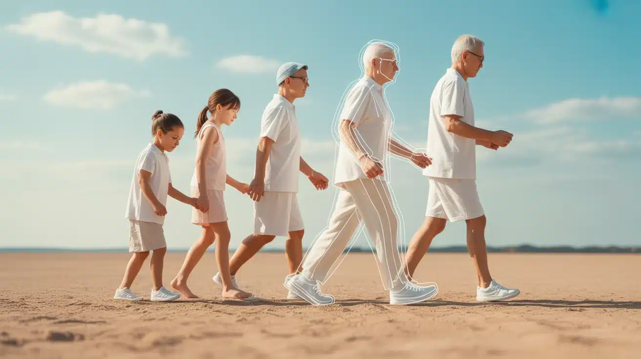 Vitesse de marche par âge et seuils santé