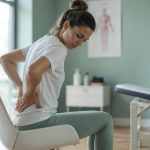 douleurs coccyx et sacrum femme assise kinésithérapeute