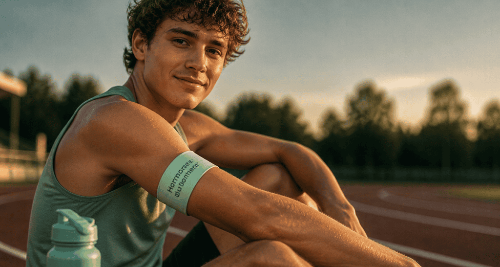 Jeune sportif détente hormone du bonheur sport