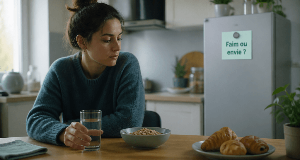 j ai faim tout le temps femme verre d eau cuisine