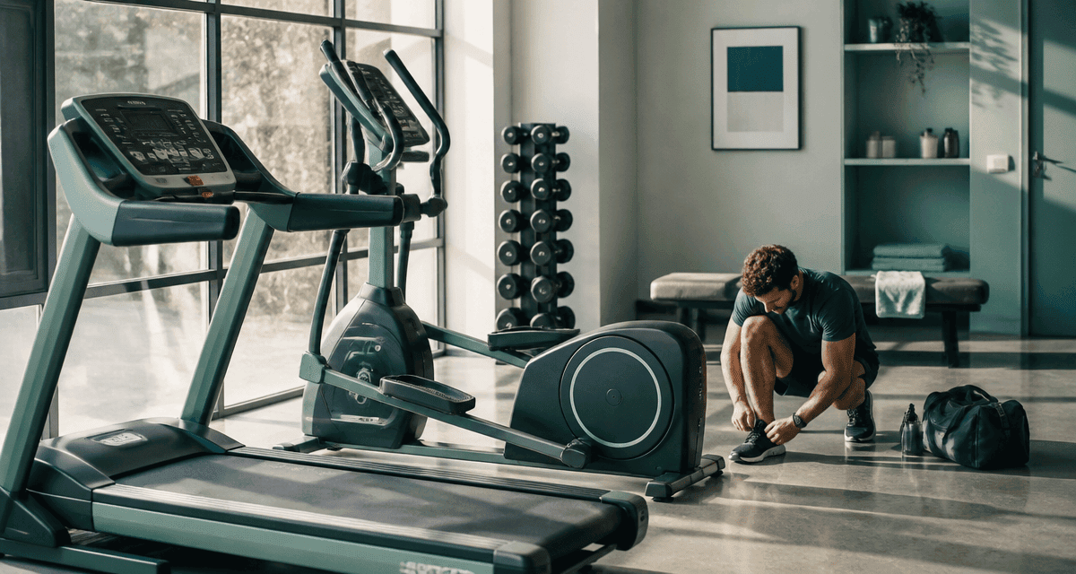 machines de salle de sport modernes tapis et elliptique