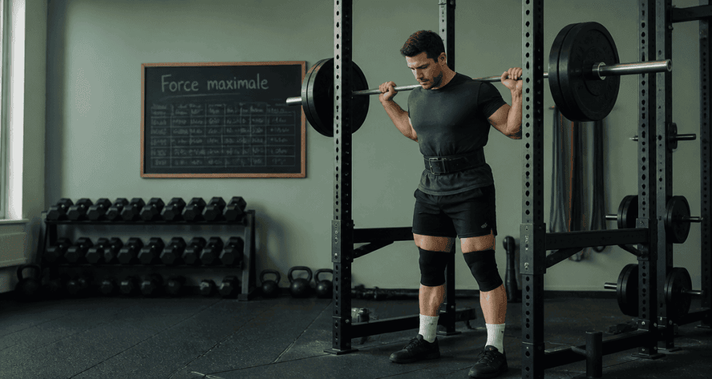 musculation pour la force athlète squat