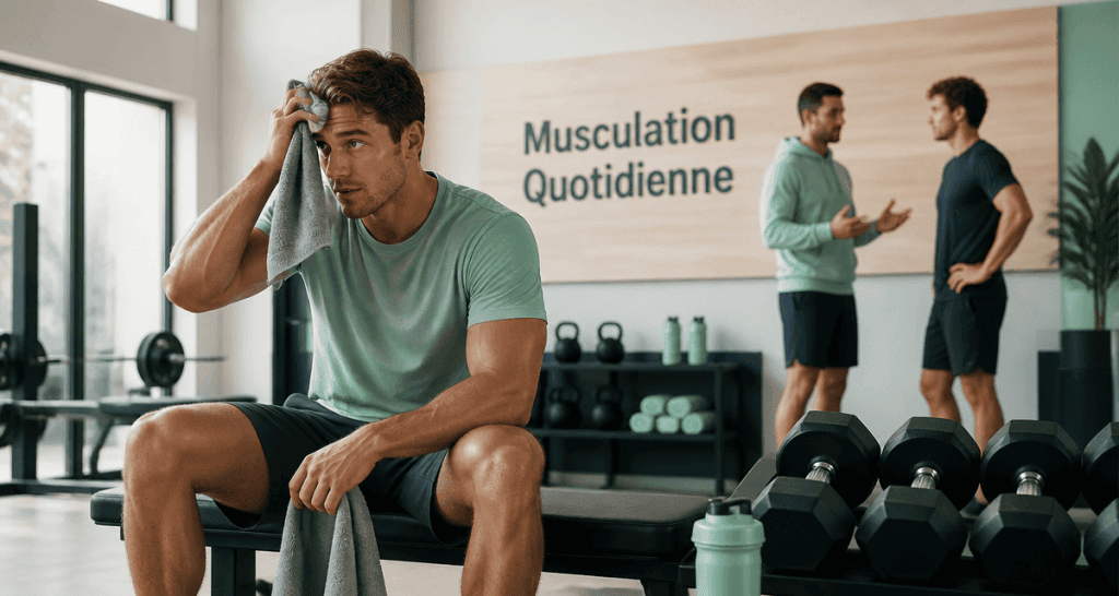 musculation tous les jours jeune sportif salle de sport
