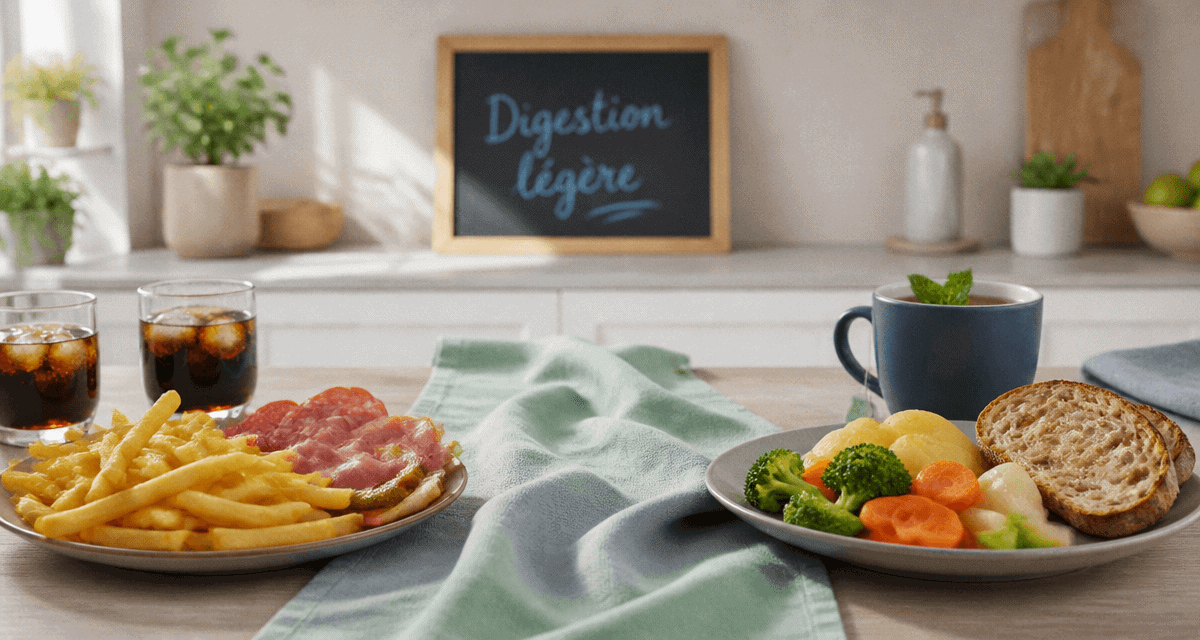 Probleme de digestion aliments a eviter comparaison assiette