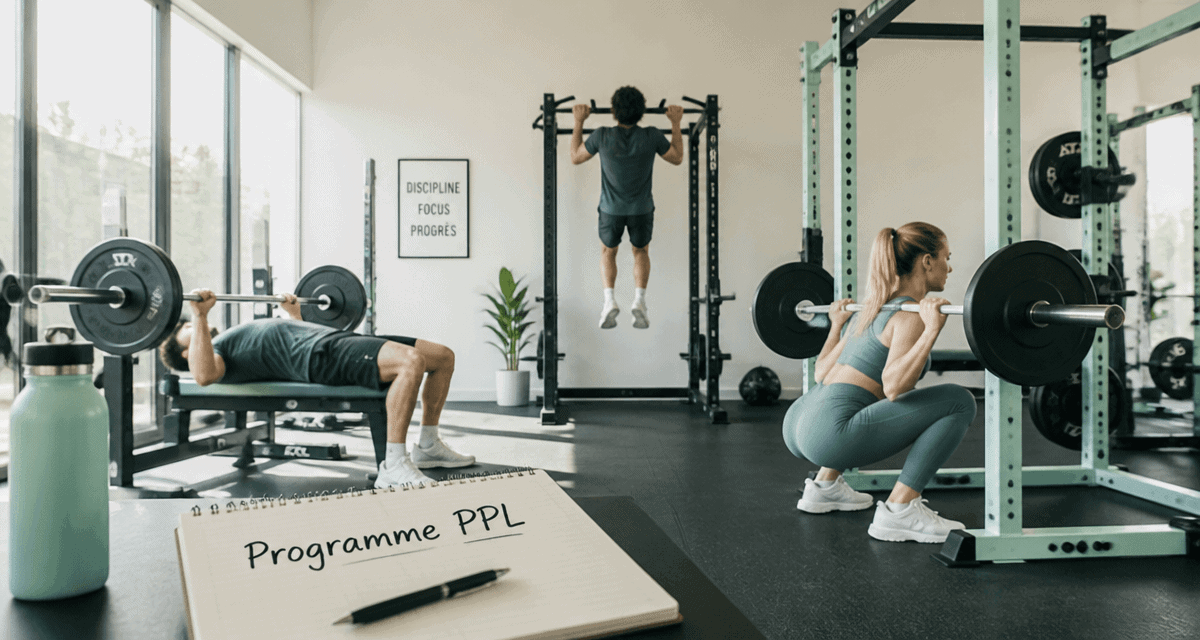 push pull legs athlètes exercices salle
