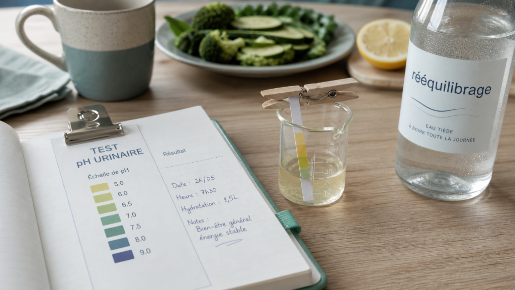 4 signes que votre corps est trop acide, test pH urinaire sur bandelette