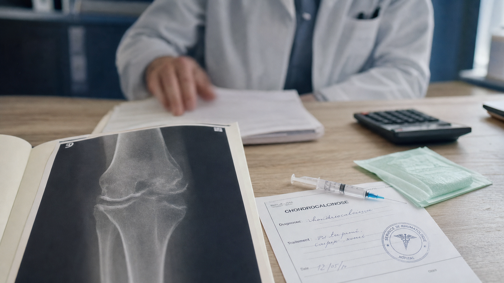 Chondrocalcinose et cancer : radiographie du genou