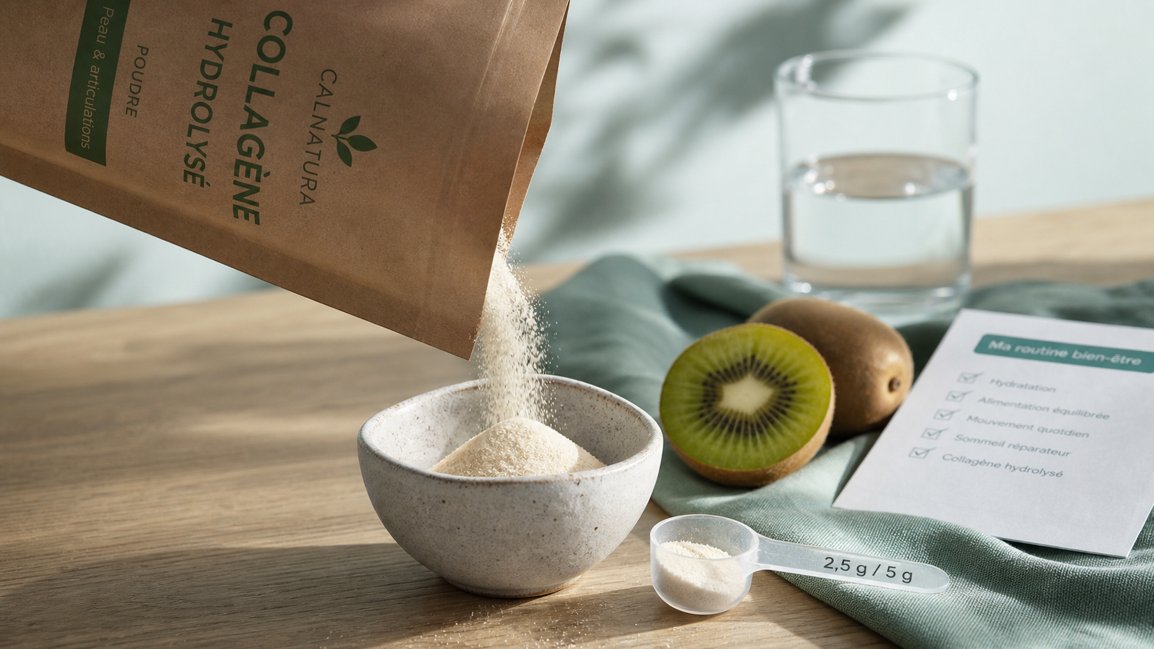 Combien de collagene par jour : dosage collagène en poudre