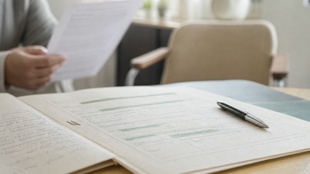 Fibromyalgie mdph : dossier de reconnaissance sur table