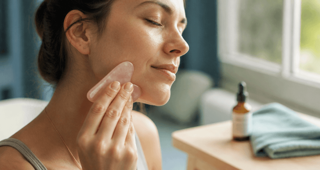 gua sha bienfaits massage visage femme