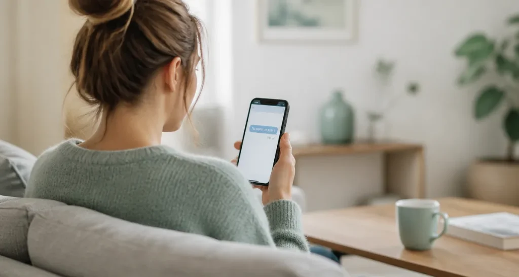 il ne repond pas a mon message smartphone femme