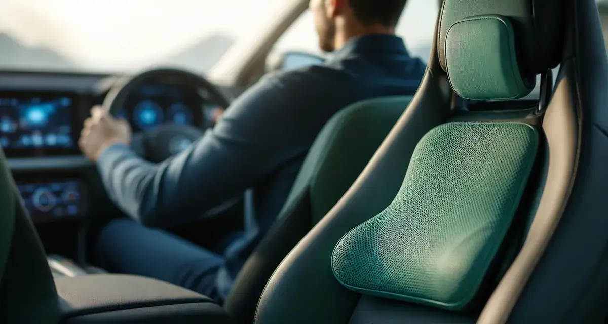 Mal de dos et voiture : coussin lombaire et appuie-tête