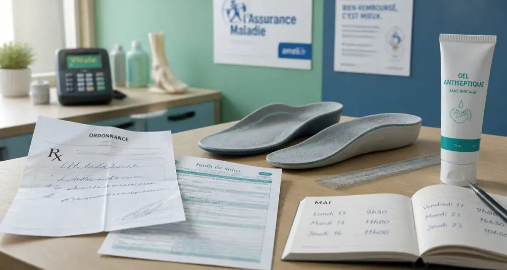 Podologue prise en charge secu : 1,26 € ou 100 % sur ordonnance