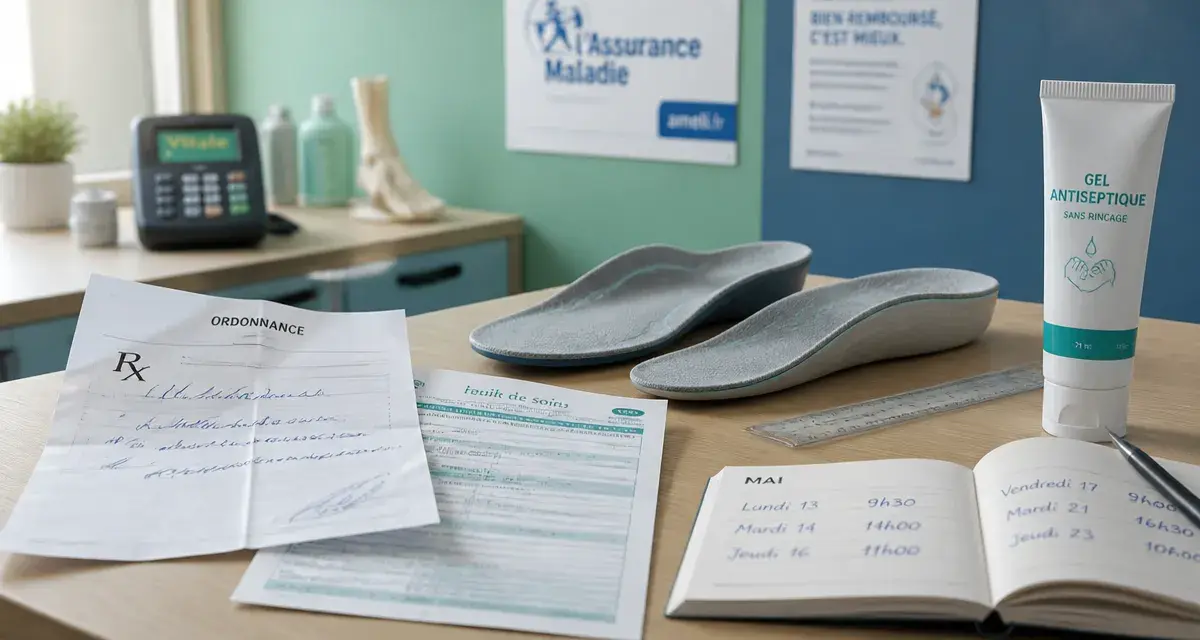 Podologue prise en charge secu : 1,26 € ou 100 % sur ordonnance