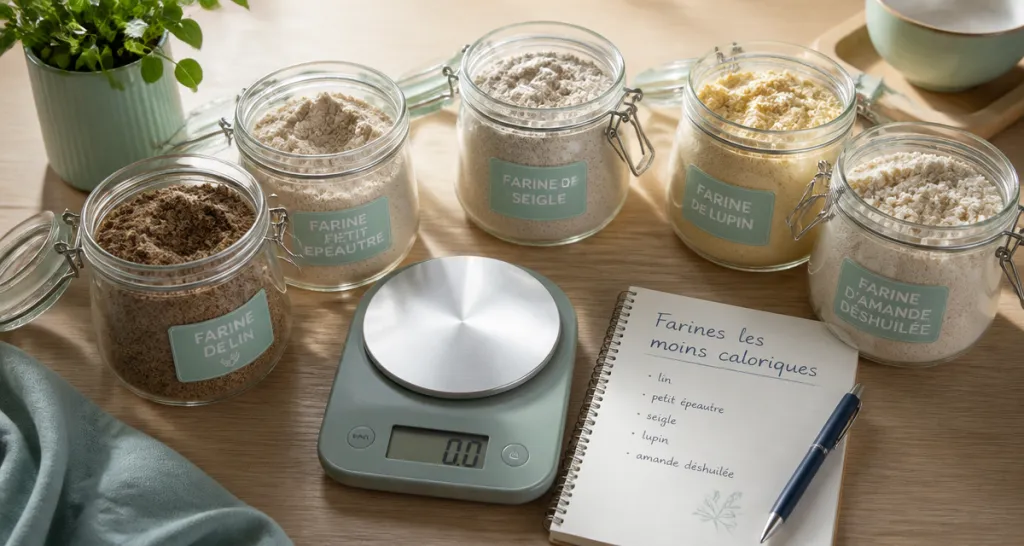 quelle est la farine la moins calorique bocaux farines alternatives