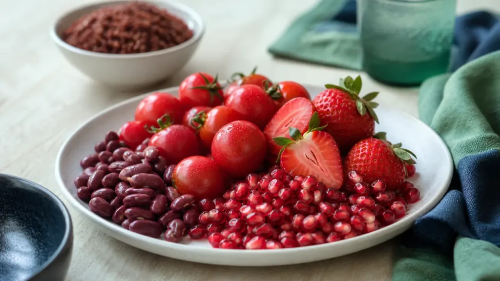 Aliment rouge : pigments naturels, familles alimentaires et idées simples pour varier l’assiette