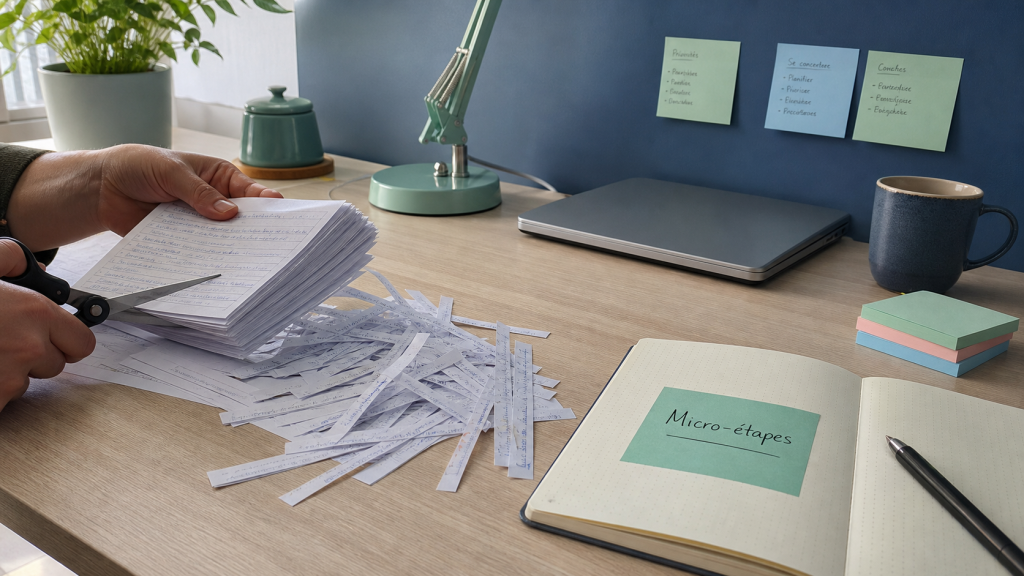 Arrêter de procrastiner : micro-étapes et action