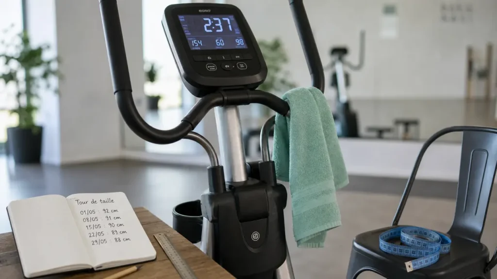 Effet velo elliptique avant apres : tour de taille et perte de 1 à 4 kg