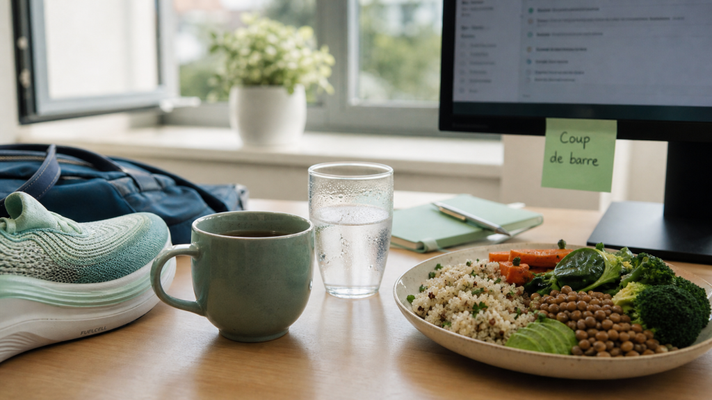Lutter contre la fatigue de l'après-midi : tisane et marche au bureau