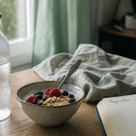 Une routine matinale énergisante : eau tiède, lumière du matin et respiration