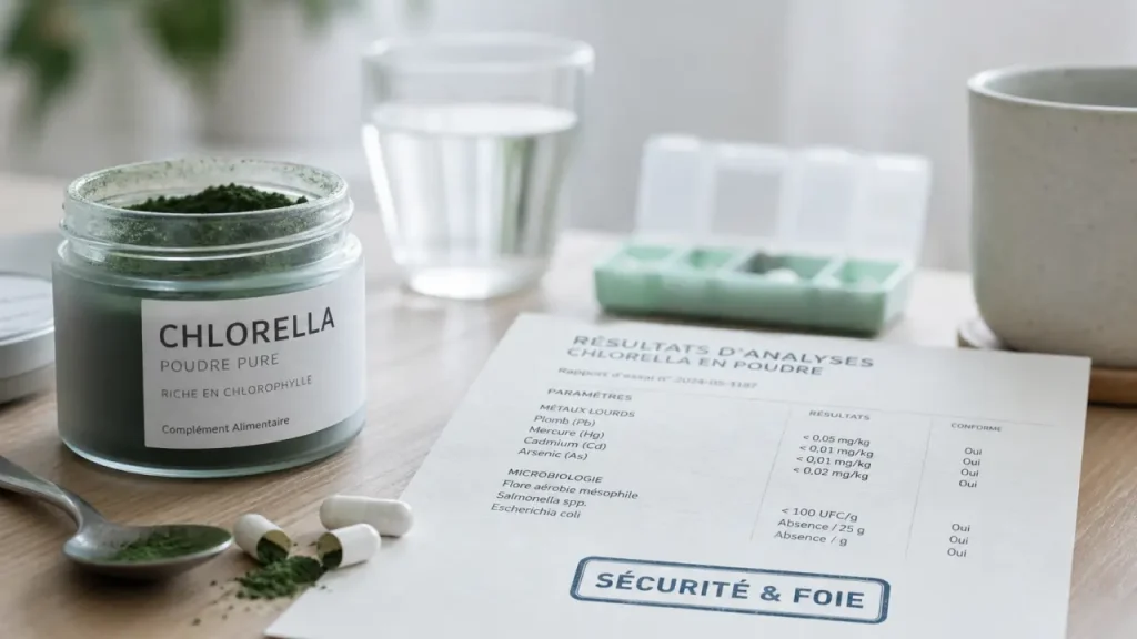 Chlorella et foie : quand le risque vient du produit, pas de l’algue