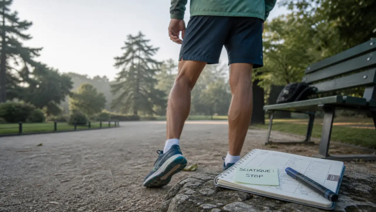 Courir avec une sciatique : stop net avant reprise, conseils et signes