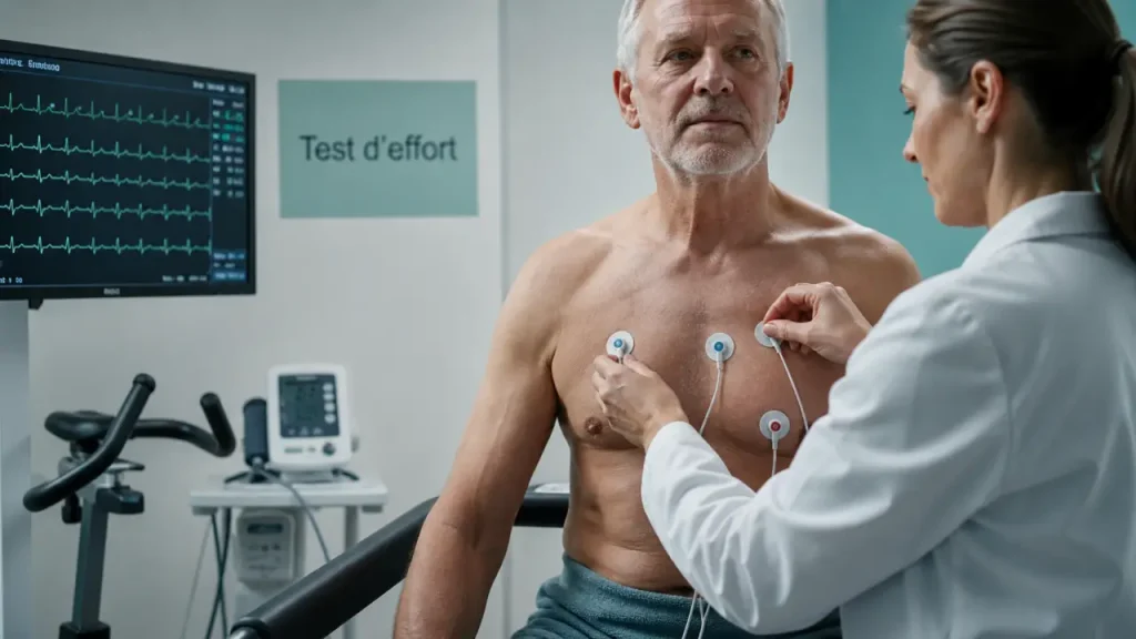 À 60 ans, un test d’effort sur vélo ou tapis peut révéler une anomalie cardiaque invisible au repos
